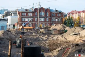 Реконструкция площади Профсоюзов в Архангельске затянулась до 2028 года